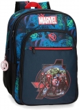 Ghiozdan adaptabil scoala baieti, 2 compartimente, Marvel on the Warpath, Avengers